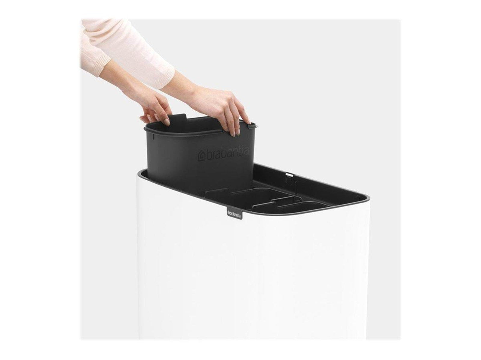 brabantia Bo Touch Bin - rubbish bin - 33 L - white brabantia Bo Touch Bin - rubbish bin - 33 L - white